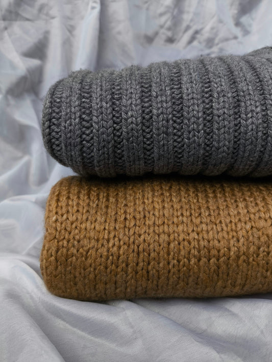 Cozy Knit Throw Blanket